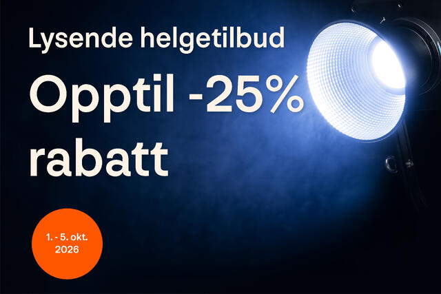 Lysende helgetilbud